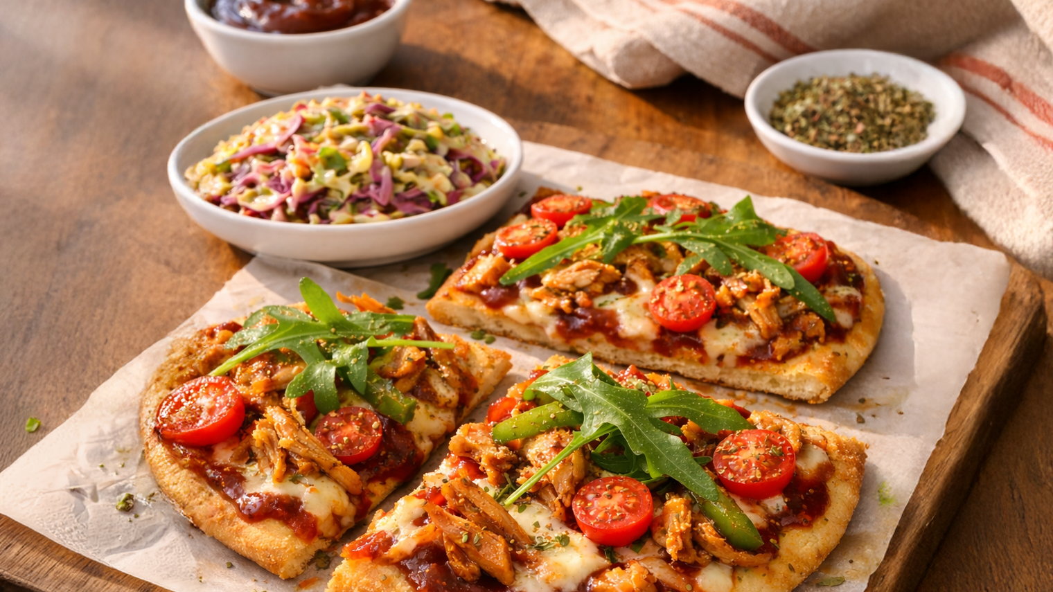 BBQ Pulled Chicken Flatbread