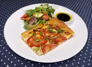 Bacon Tomato Cheese Puff Pastry Tart