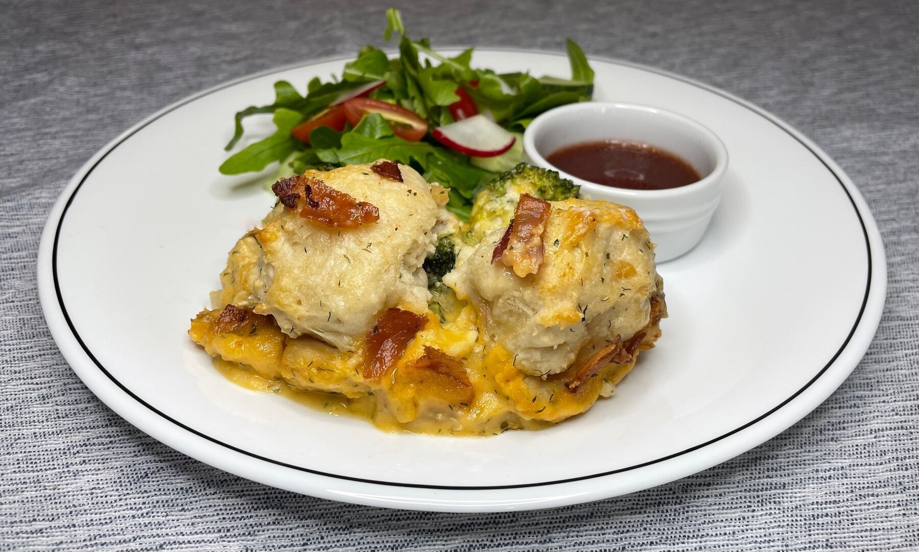 Chicken Bacon Ranch Biscuit Bake