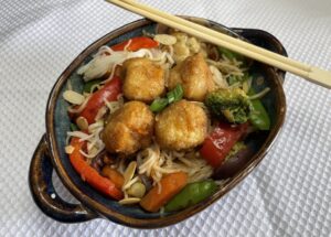Crispy Orange Chicken and Noodle Bowl 2