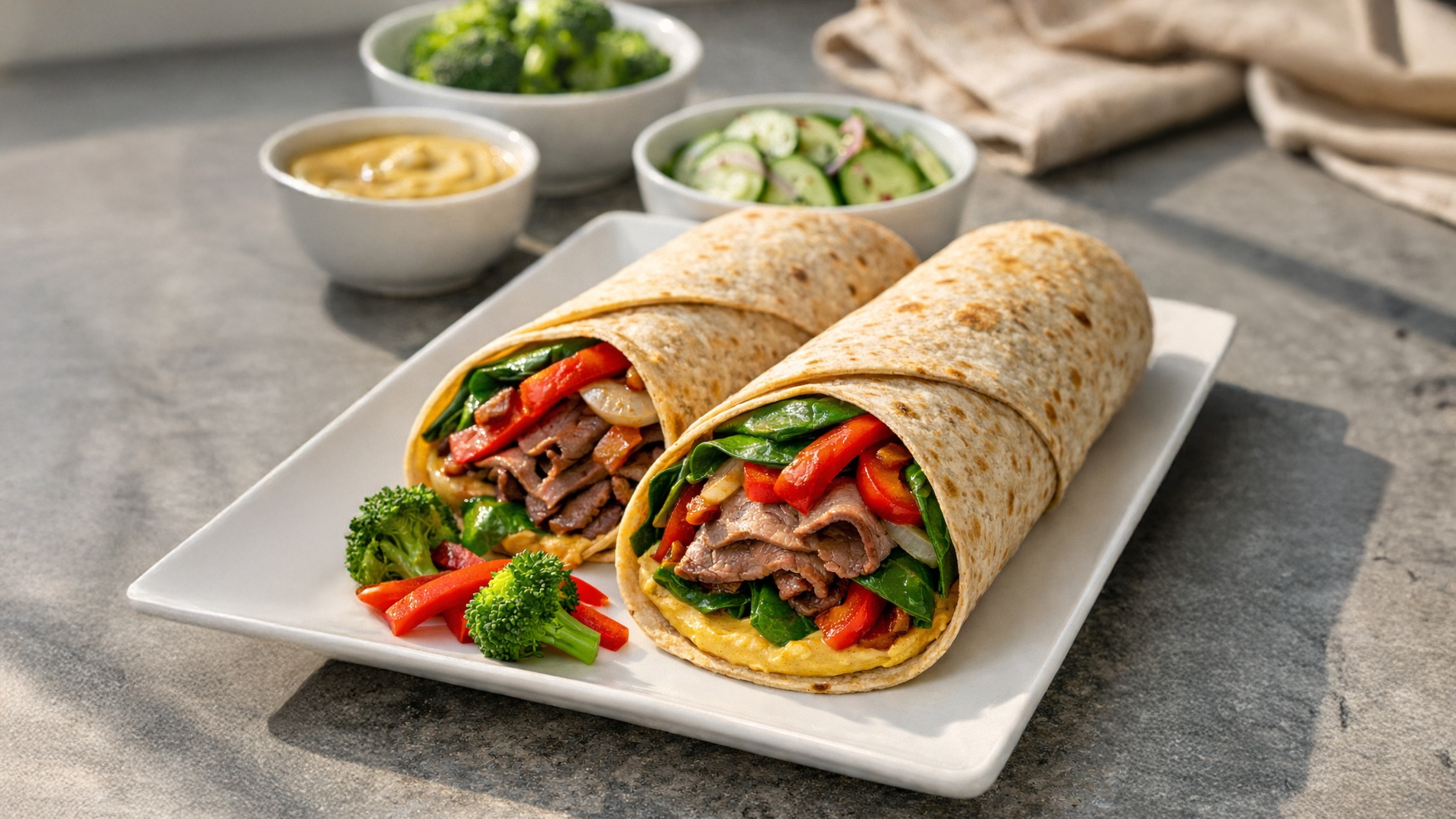 Curried Beef Wrap