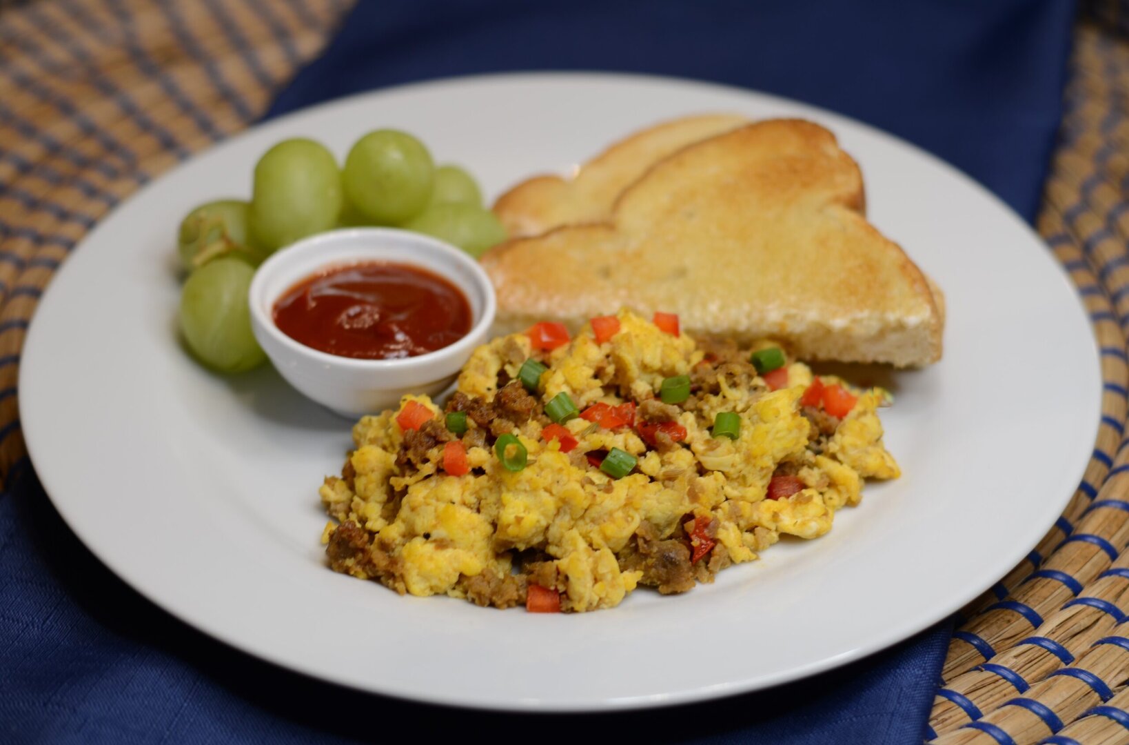Egg, Cheese & Vegan Sausage Scramble