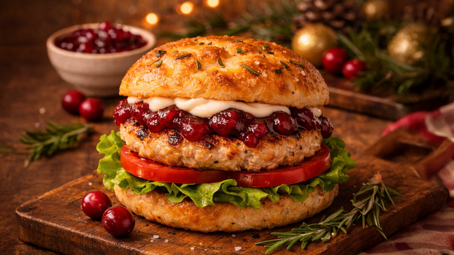 Festive Turkey Burger
