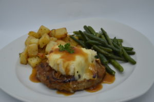 French Onion Turkey Burger