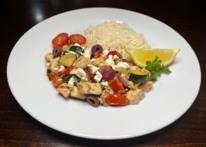 Greek Chicken Vegetable Skillet