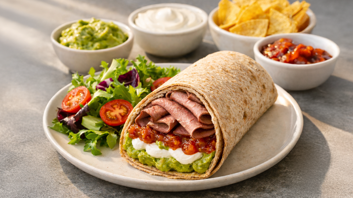 Mexican Roast Beef Wrap