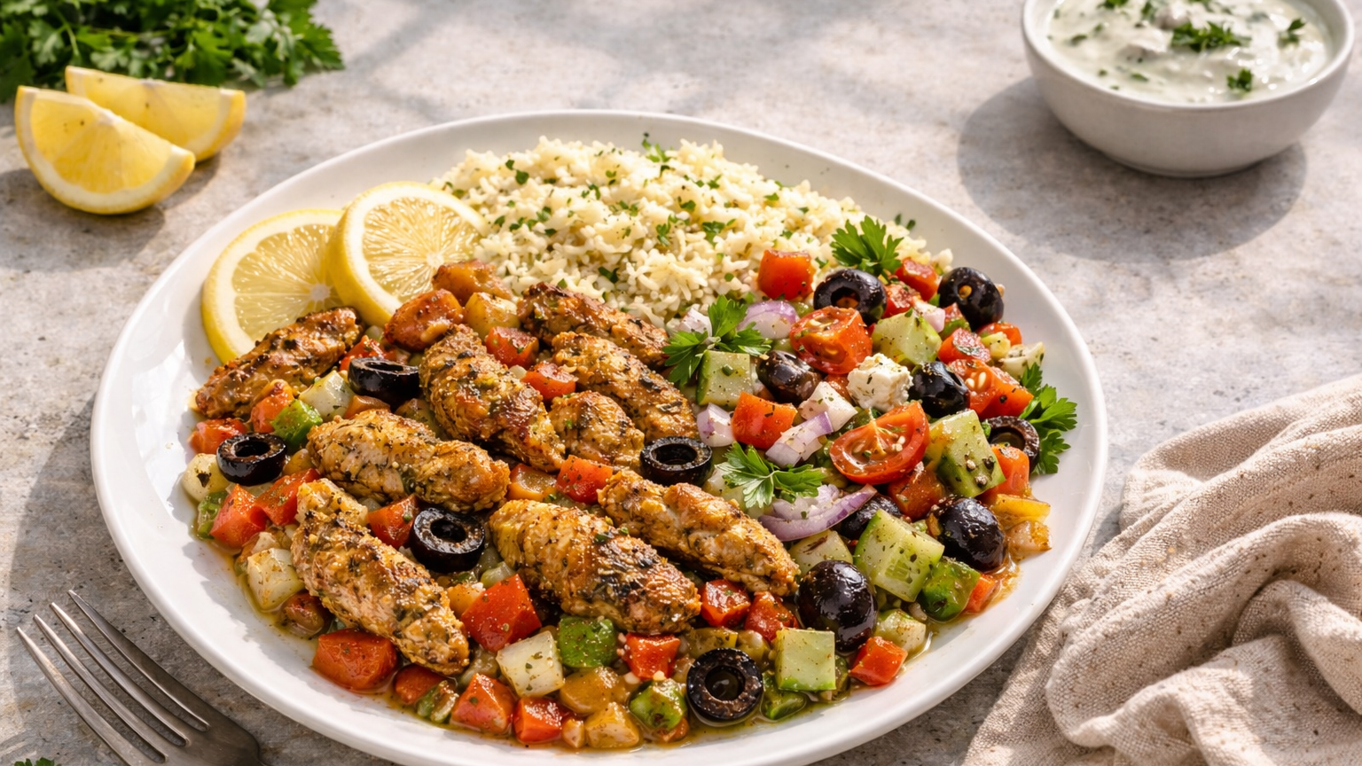 Middle Eastern Chicken Thigh Strips