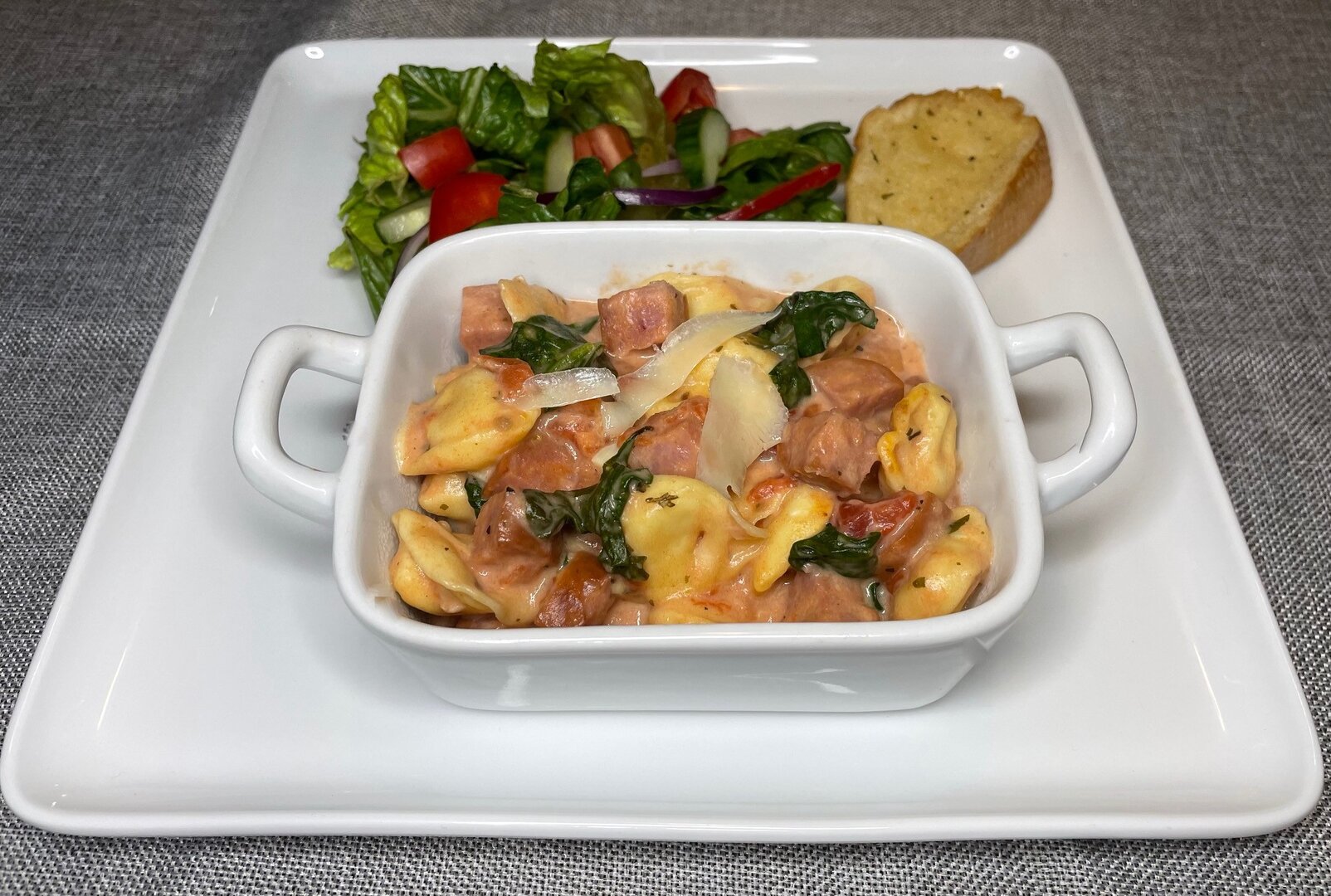 One Pan Tortellini with Turkey Sausage