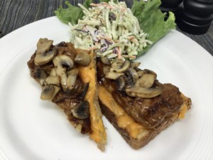 Open faced Beef Ribetee and Mushroom Melt 1 scaled