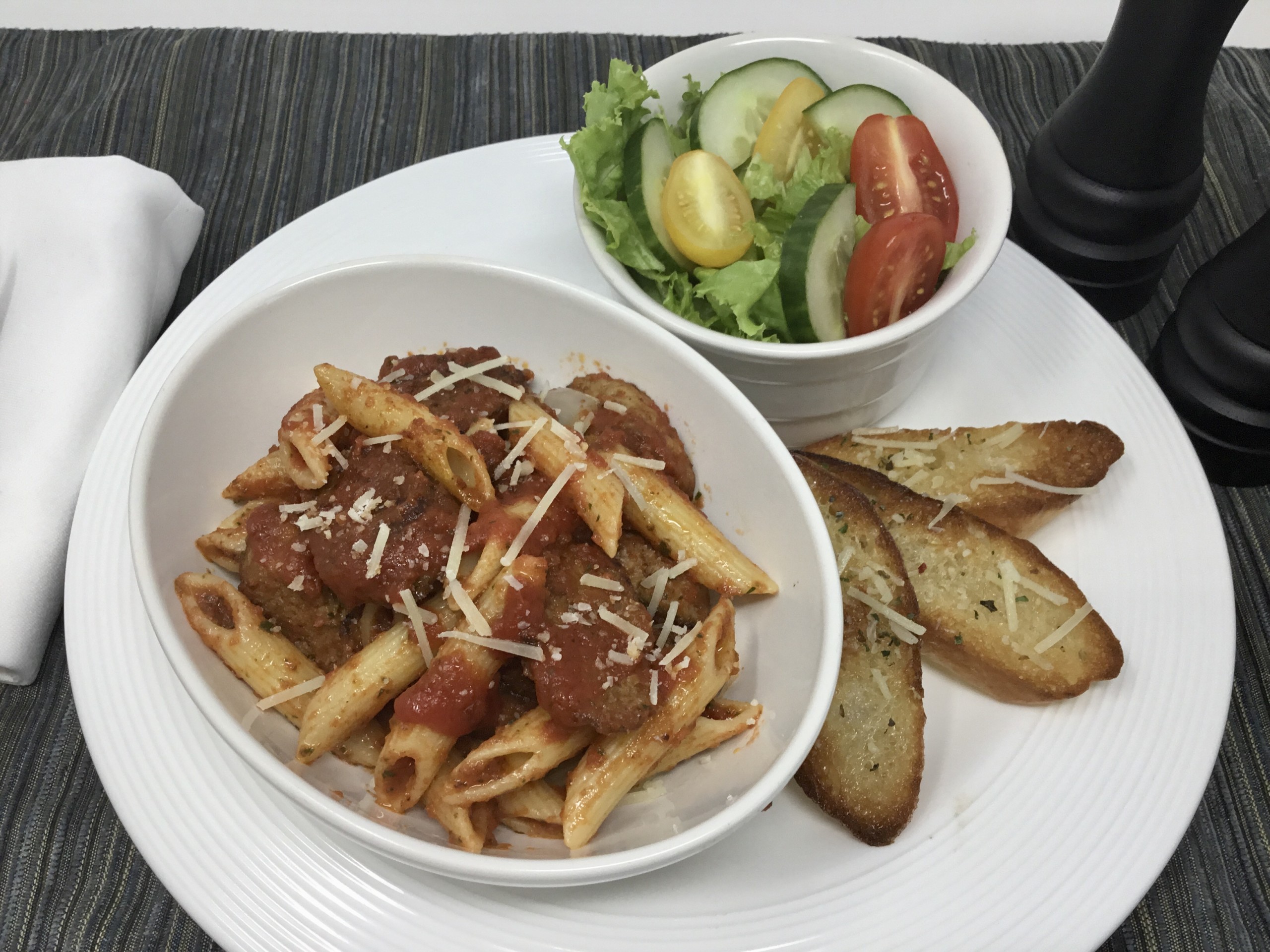 Penne with Sausage Peppers scaled