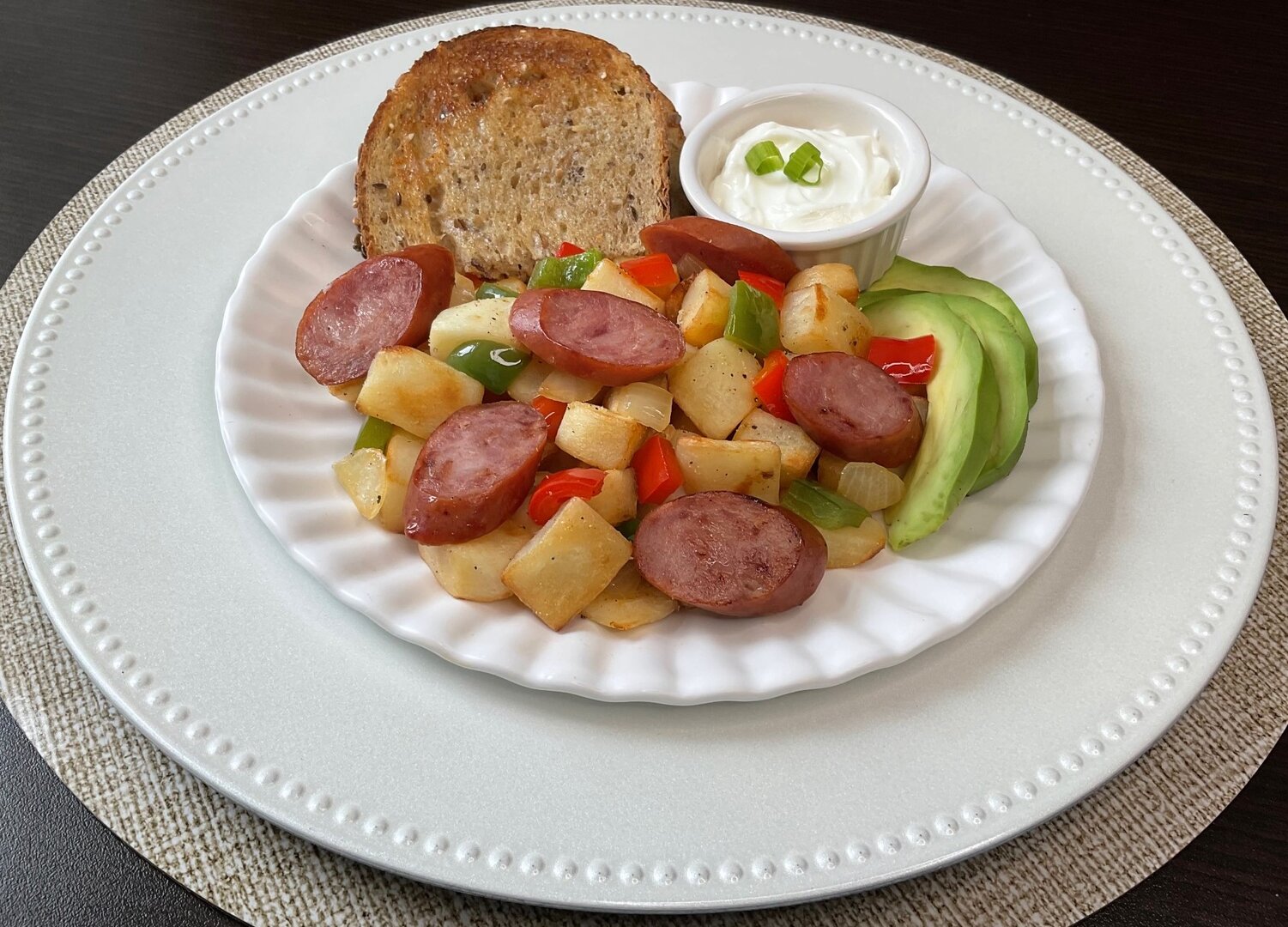 Sausage, Potato & Vegetable Hash