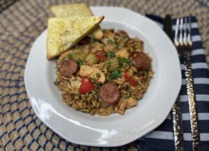 Sausage and Chicken Jambalaya with Rice