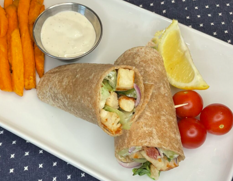 Turkey Breast Caesar Wraps