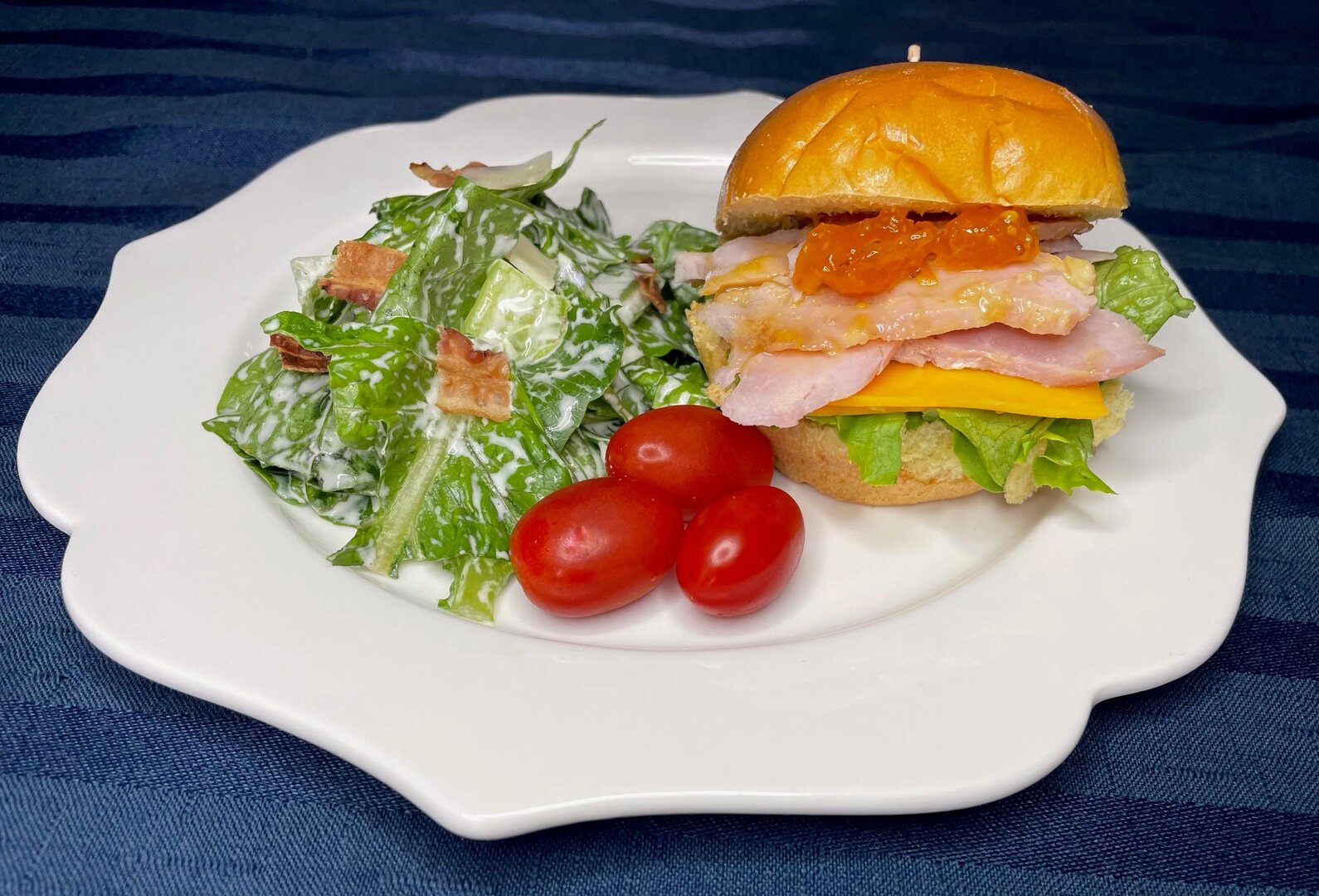 Shaved Ham & Apricot Mustard Sliders