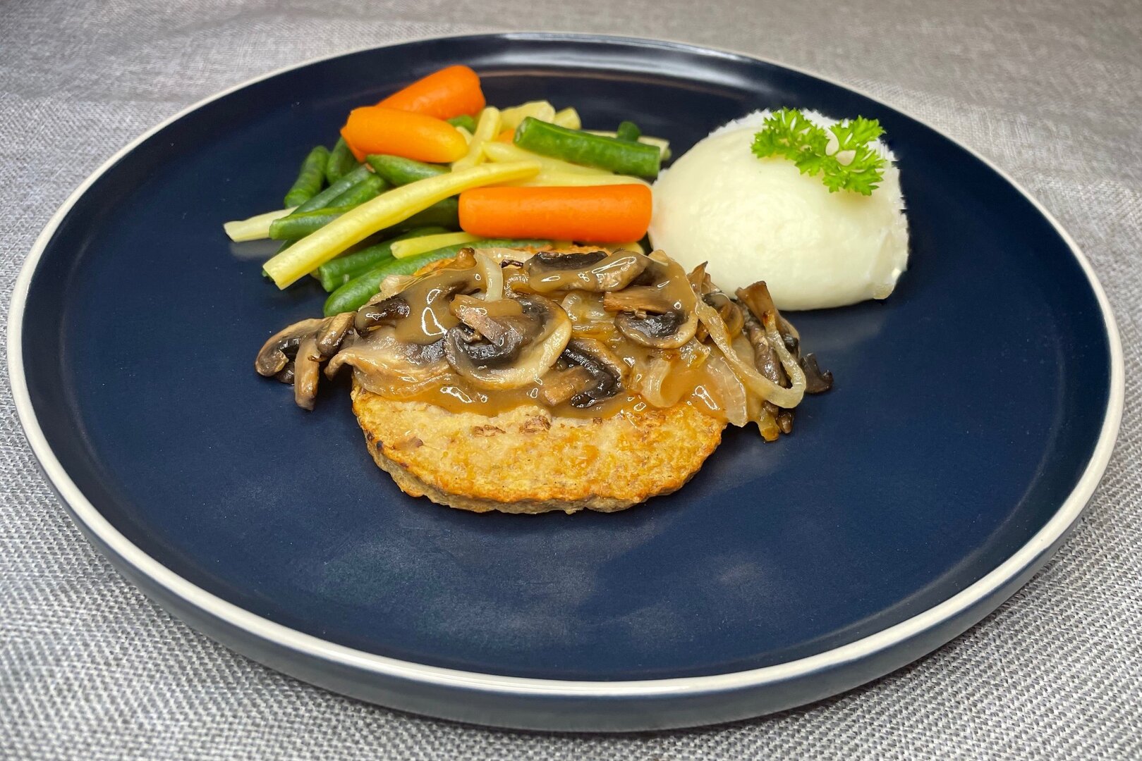 Smothered Turkey Steakette with Mushrooms & Onions