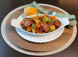 Sweet potato sausage stew Photo