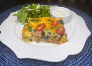 Turkey Sausage Spinach Frittata